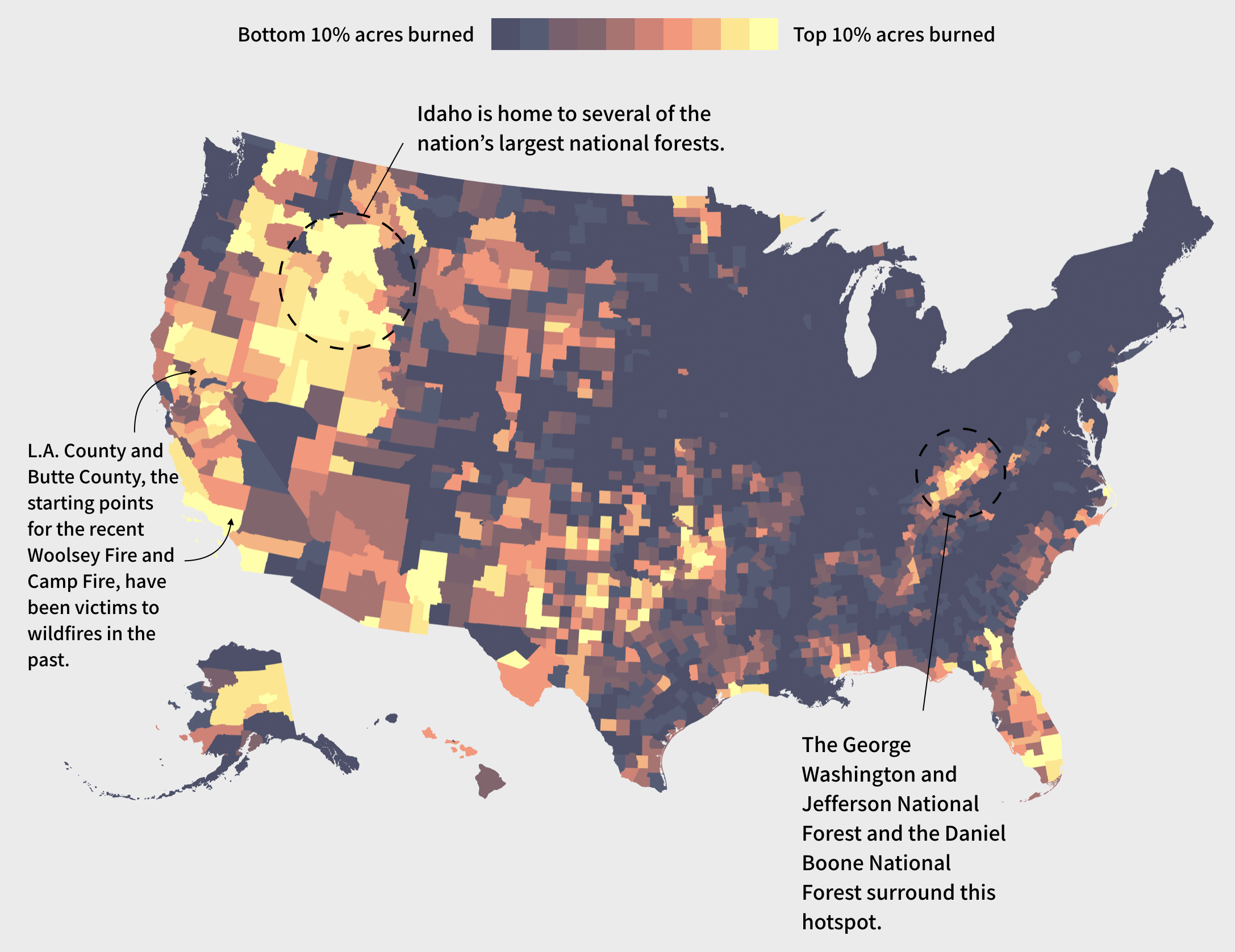 Wildfires Map Small
